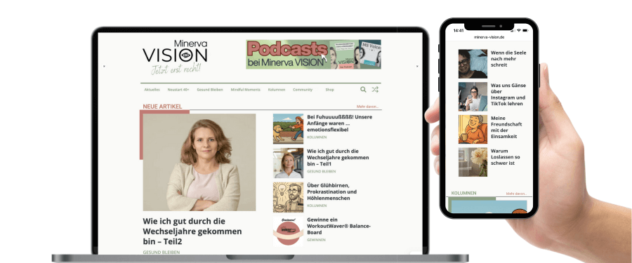 Bildschirmansicht eines Online-Portals